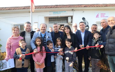 Orhanlı Köyü’ne çocuk kütüphanesi açıldı